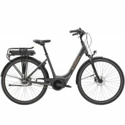 TREK BIKES Vélo électrique TREK DISTRICT +1 Lowstep GRIS 300W L