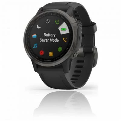 Montre Garmin Fenix 6 Pro Gray Noire Bracelet Noir 3 Montre Garmin Fenix 6 Pro Gray Noire Bracelet Noir – Image 3