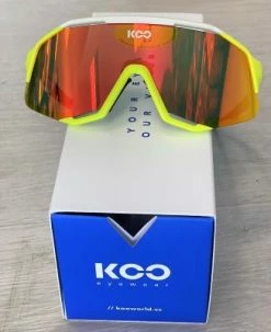 Lunettes De Vélo De Route édition Limitée Demos Yellow Fluo White Koo