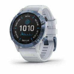 Montre GPS Garmin Fenix 6 Pro Solar Titane Bleue Cobalt Bracelet Blanc. 7 Montre GPS Garmin Fenix 6 Pro Solar Titane Bleue Cobalt Bracelet Blanc. -Composants, périphériques de vélo de route Soldes Magasin fenix pro solar titane big