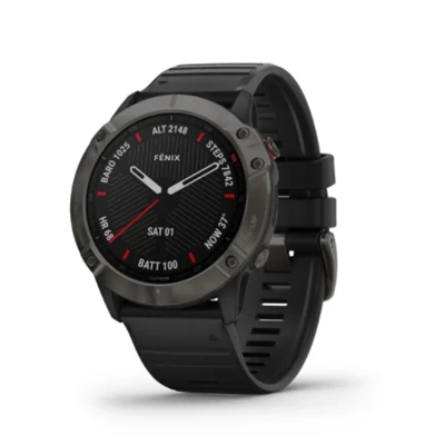 Montre Gps Garmin 6 X Pro Black Bracelet Noir 1 Montre Gps Garmin 6 X Pro Black Bracelet Noir