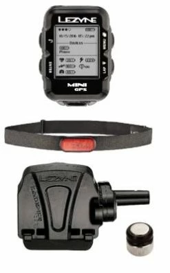Compteur Lezyne Mini GPS + Ceinture + Cadence